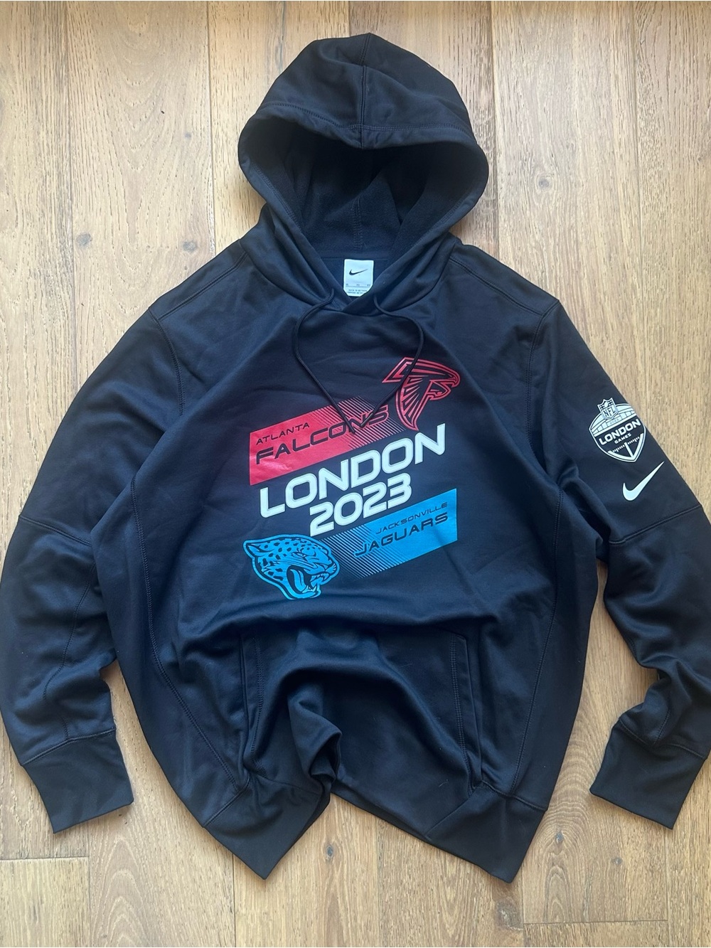Nike NFL Atlanta Falcons Jacksonville Jaguars London Wembley 2023 Hoodie Merch